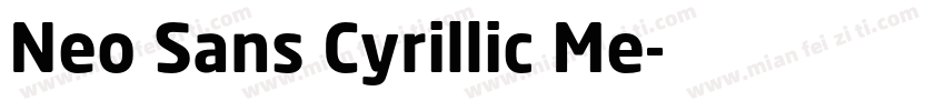 Neo Sans Cyrillic Me字体转换